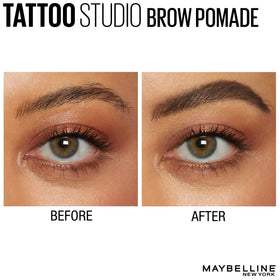MAYBELLINE TattooStudio Brow Pomade Deep Brown packaging