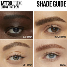 MAYBELLINE TattooStudio Brow Tint Pen in use on model