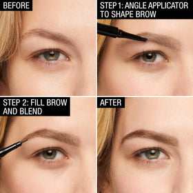 MAYBELLINE TattooStudio Brow Tint Pen Medium Brown shade comparison