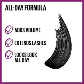 MAYBELLINE The Falsies Lash Lift Mascara side view showing the brush