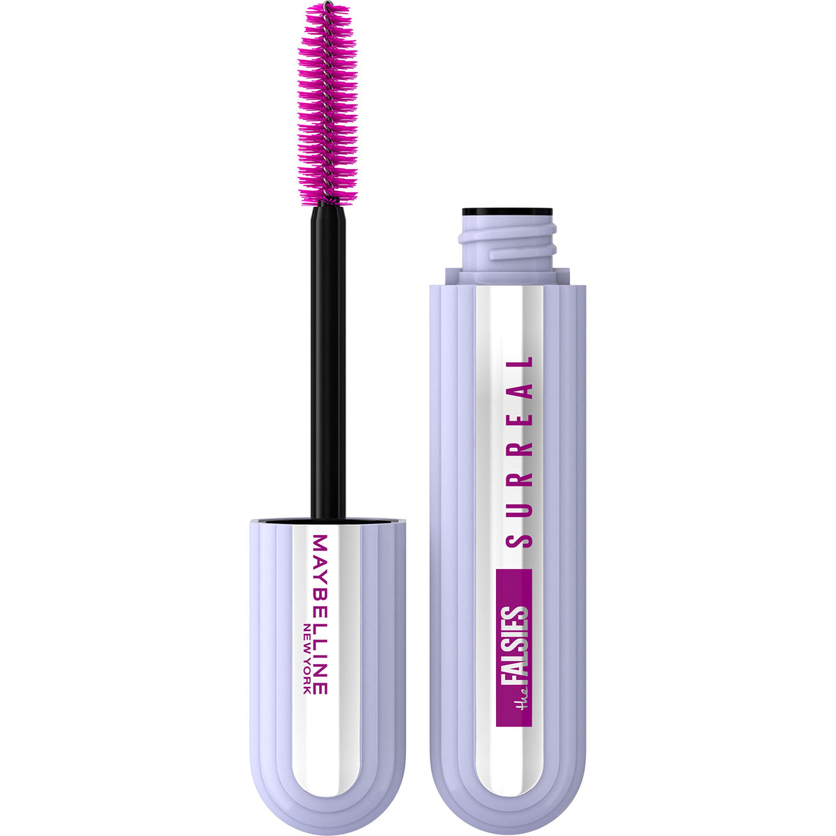 MAYBELLINE The Falsies Surreal Extensions Mascara front view, Brownish Black