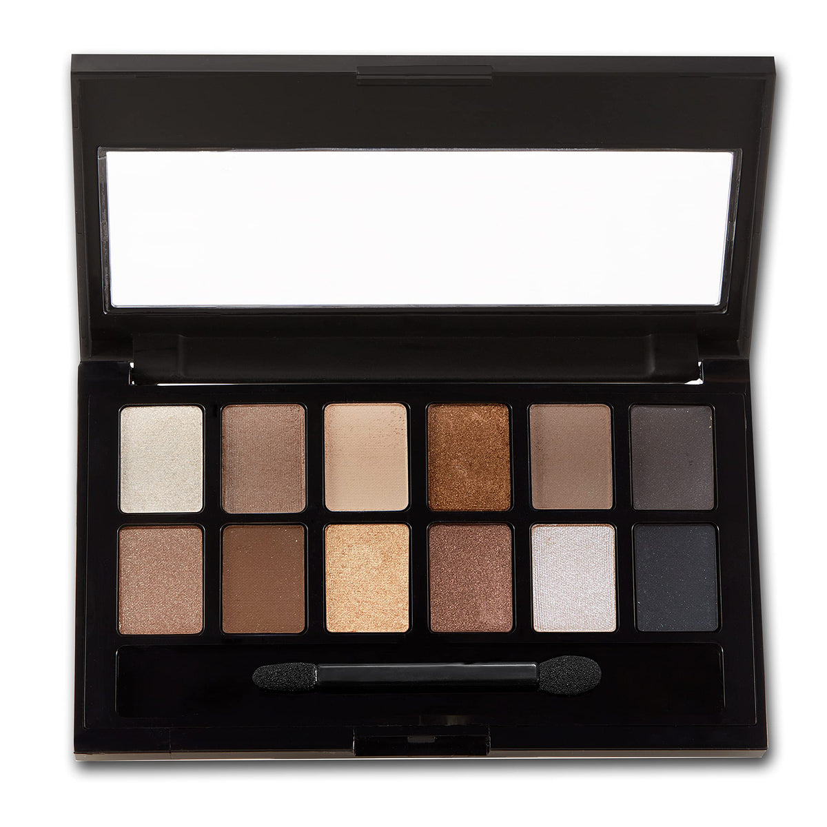 MAYBELLINE The Nudes Palette open showing bold beiges and bronzes