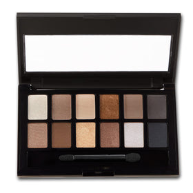 MAYBELLINE The Nudes Palette open showing bold beiges and bronzes