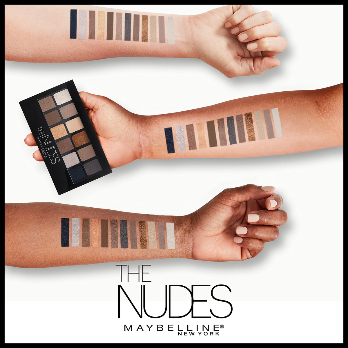 MAYBELLINE The Nudes Palette packaging side view