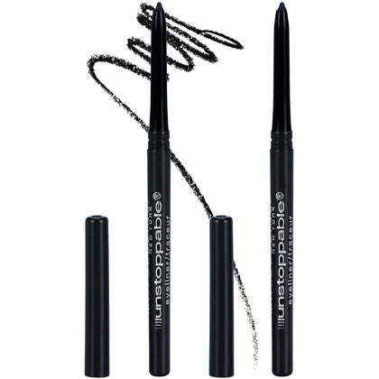 MAYBELLINE Unstoppable Waterproof Eyeliner Pencil black front view