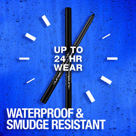 MAYBELLINE Unstoppable Waterproof Eyeliner Pencil Pewter tip close-up