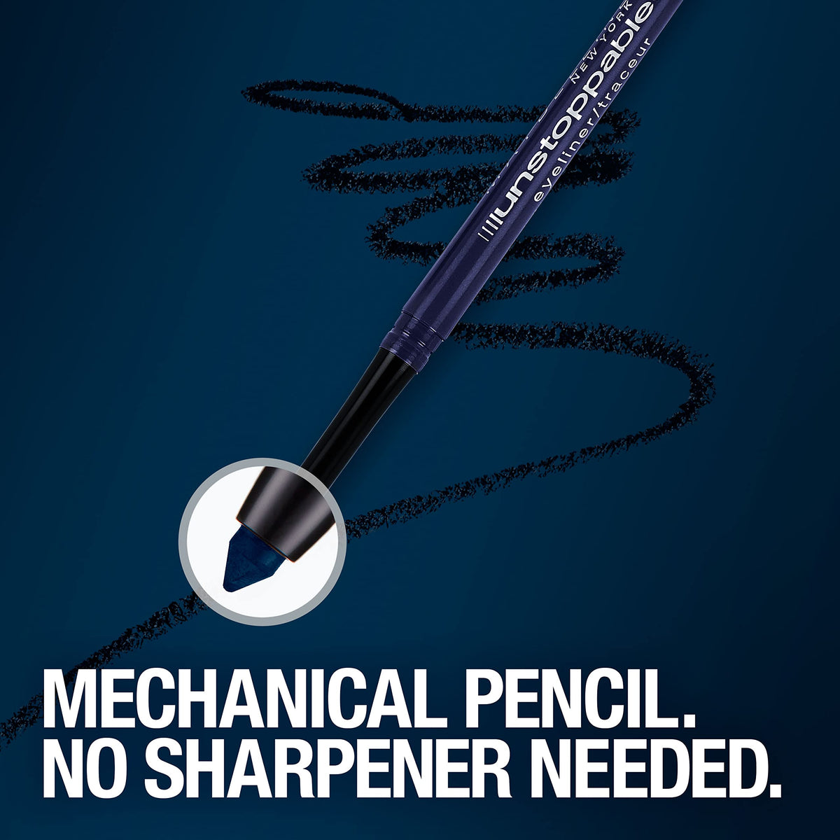 MAYBELLINE Unstoppable Waterproof Eyeliner Pencil Pewter with other makeup products
