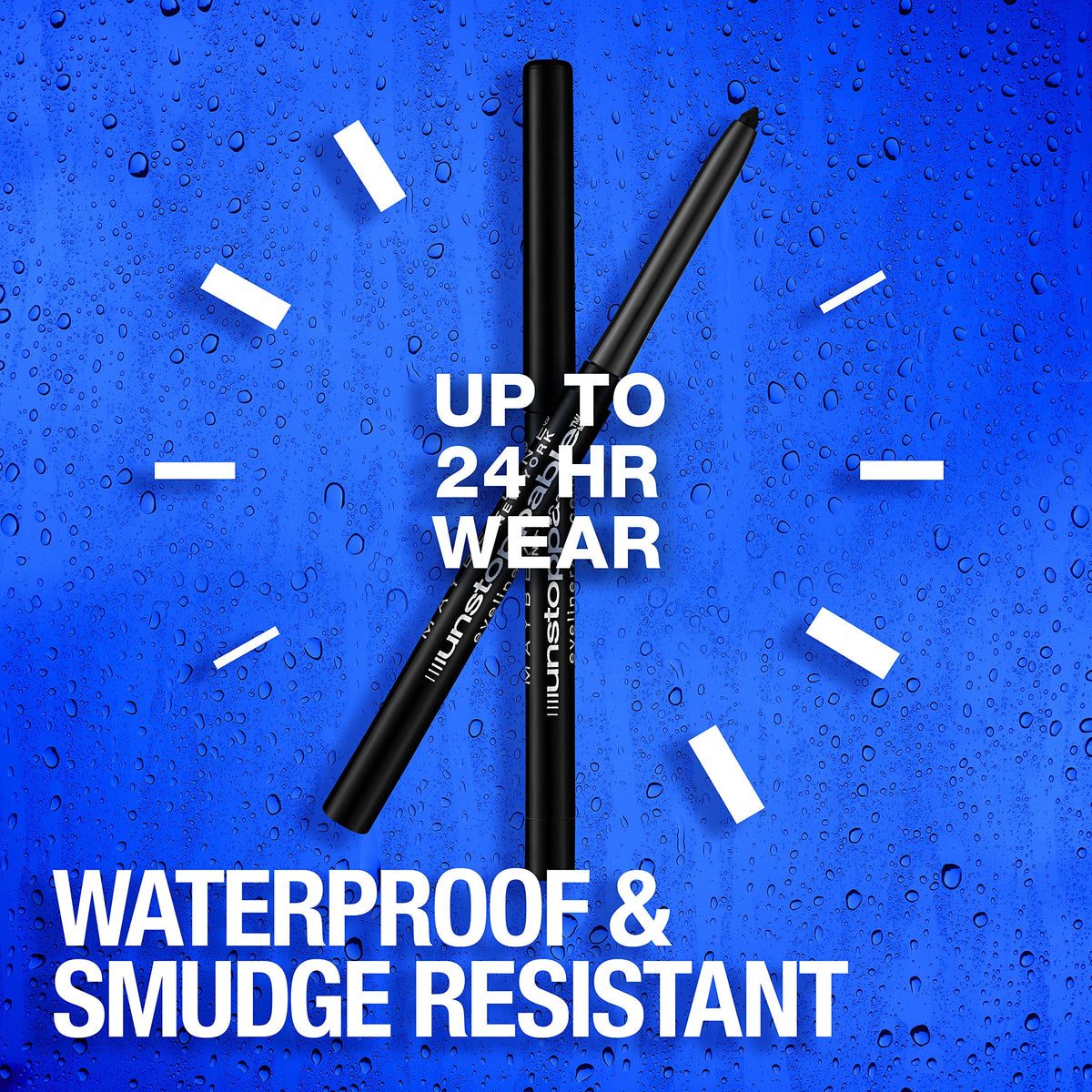 MAYBELLINE Unstoppable Waterproof Eyeliner Pencil Sapphire tip close-up