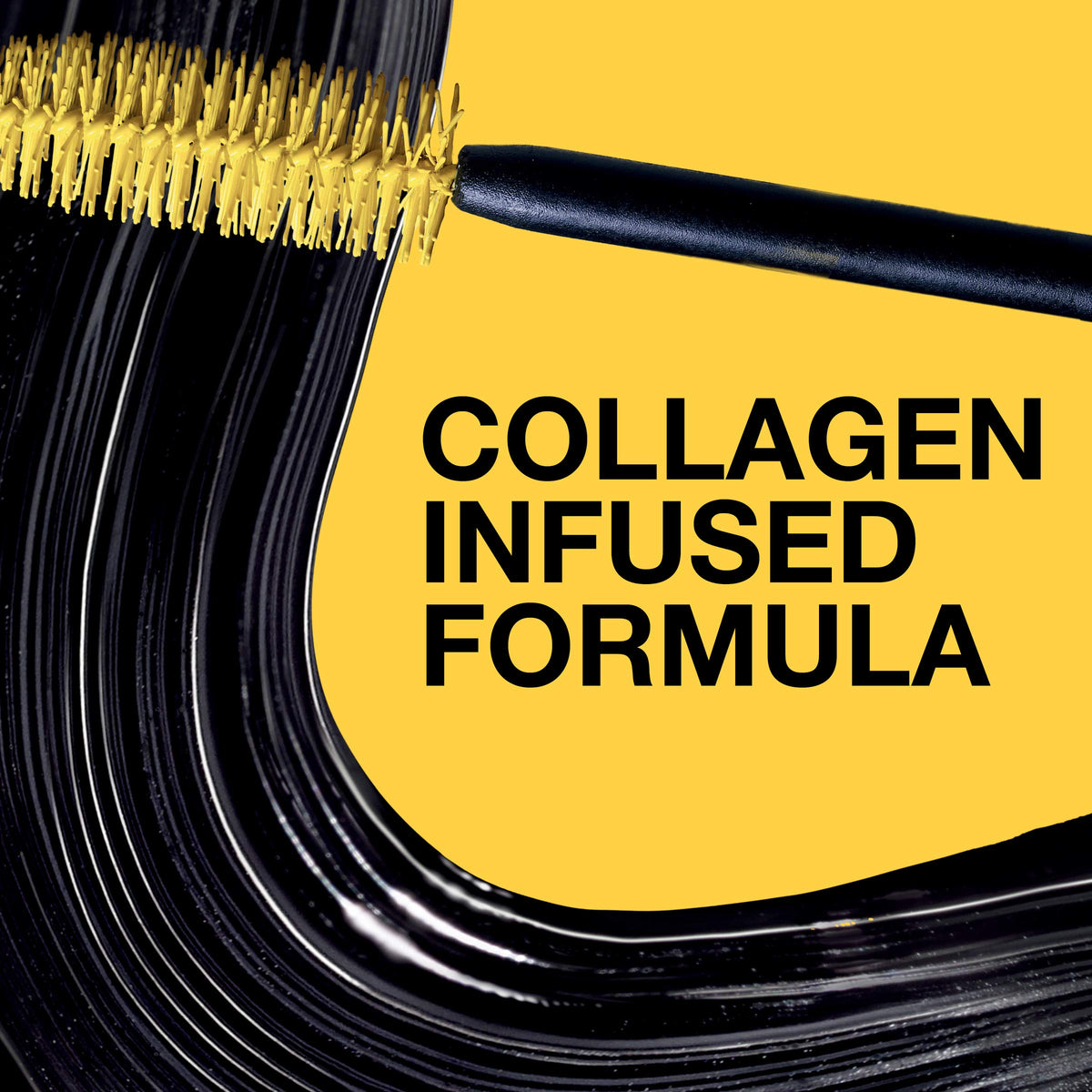 MAYBELLINE Volum' Express Colossal Mascara in Glam Black on a makeup table