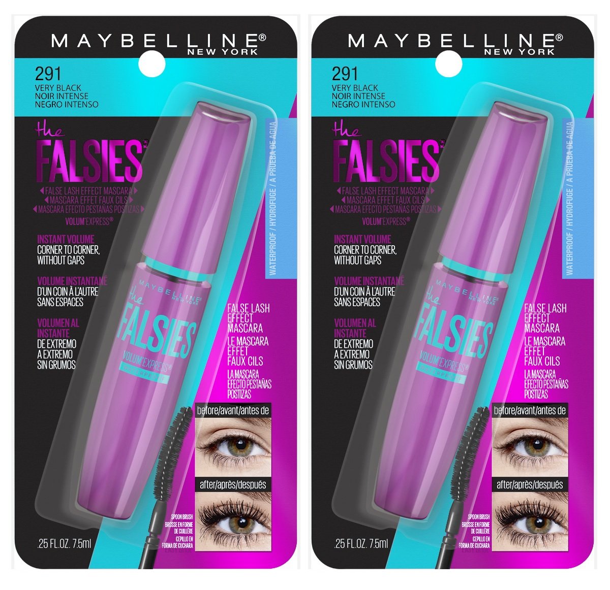 MAYBELLINE Volum' Express Falsies Waterproof Mascara back view