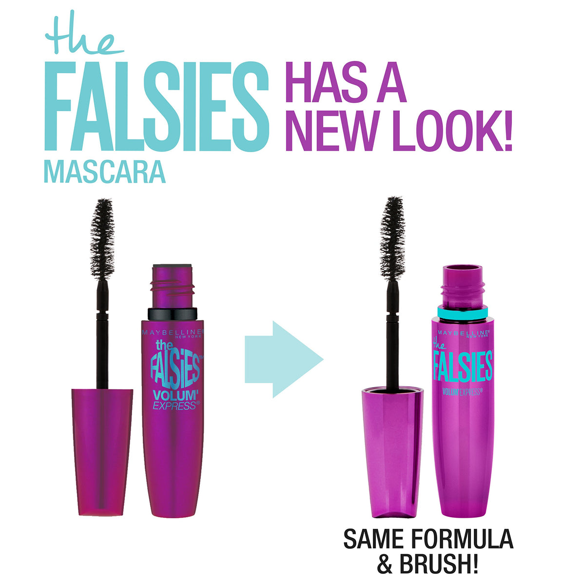 MAYBELLINE Volum' Express Falsies Waterproof Mascara wand close-up
