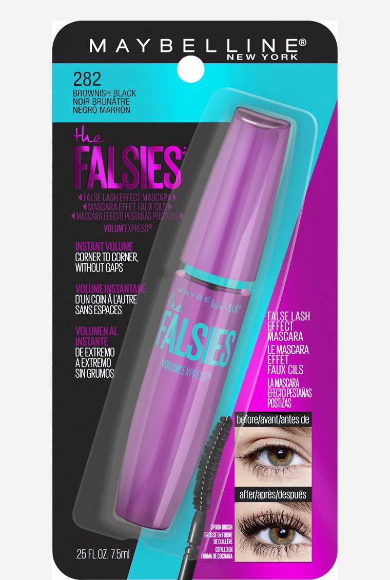 MAYBELLINE Volum' Express The Falsies Mascara Brownish Black side view