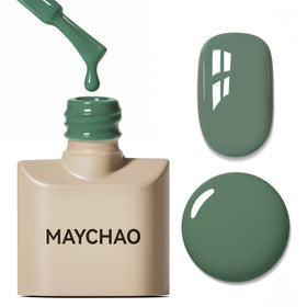 MAYCHAO 15ML Sage Green Gel Nail Polish front view