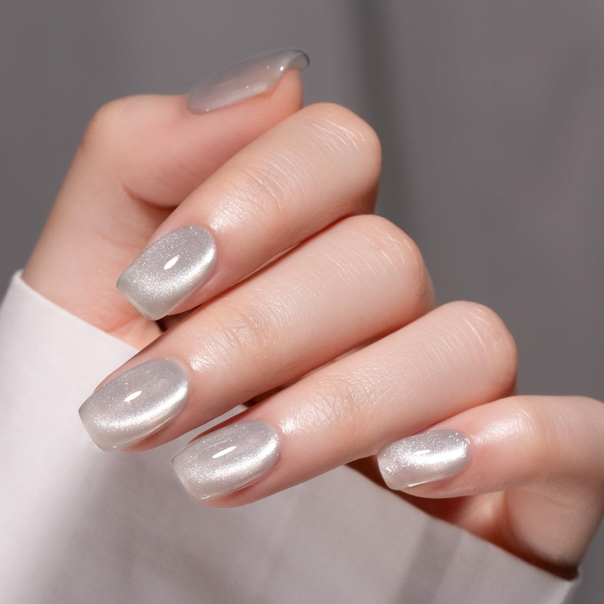 MAYCHAO 15ML Silver Cat Eye Gel Nail Polish packaging