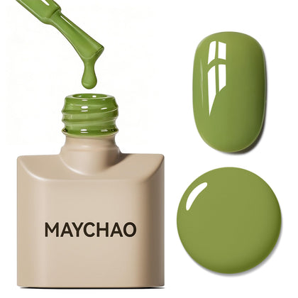 MAYCHAO Avocado Moss Gel Nail Polish 15ML front view