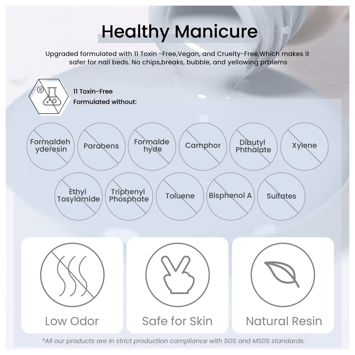 MAYCHAO Baby Blue Gel Nail Polish packaging details
