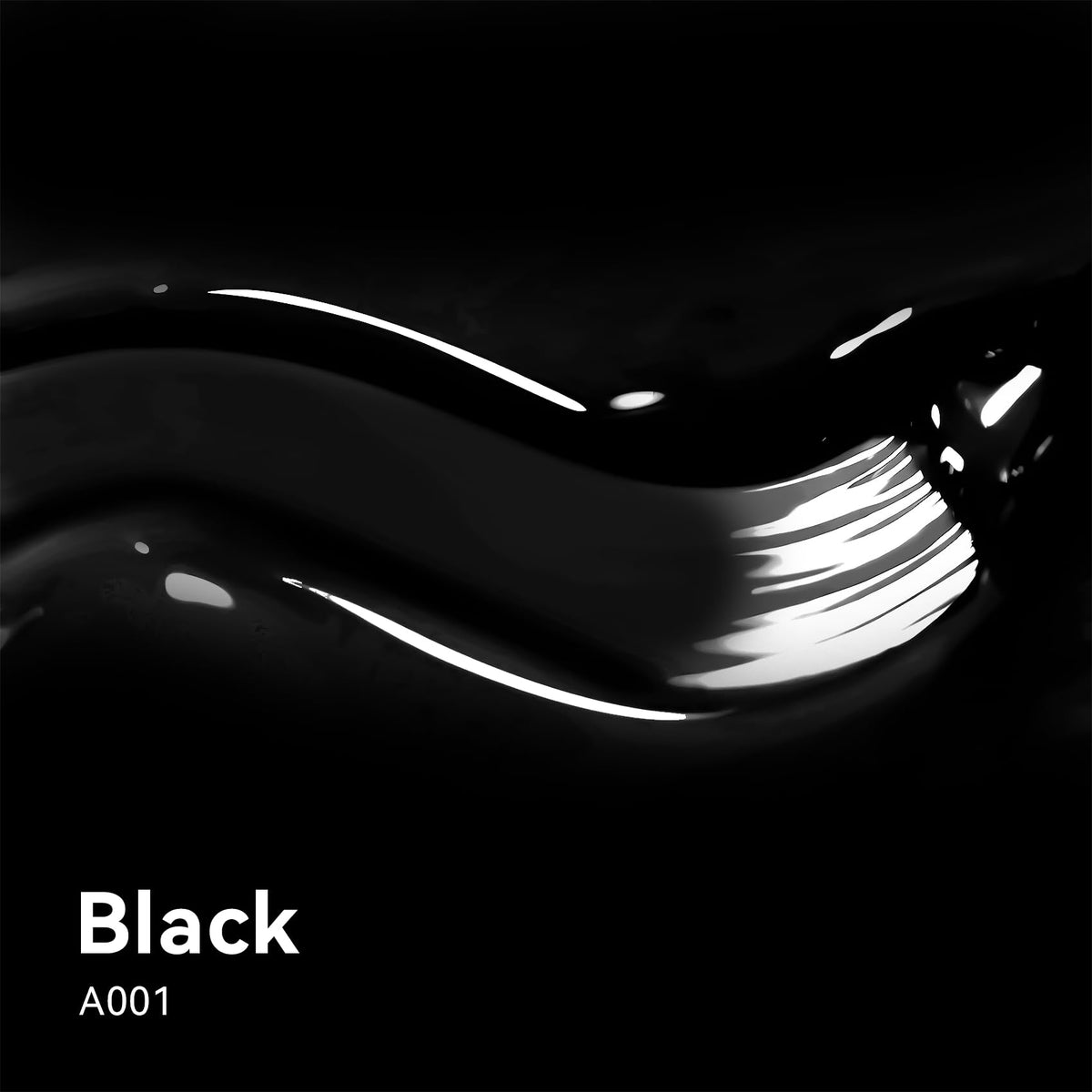 MAYCHAO Black Gel Nail Polish on a manicure table