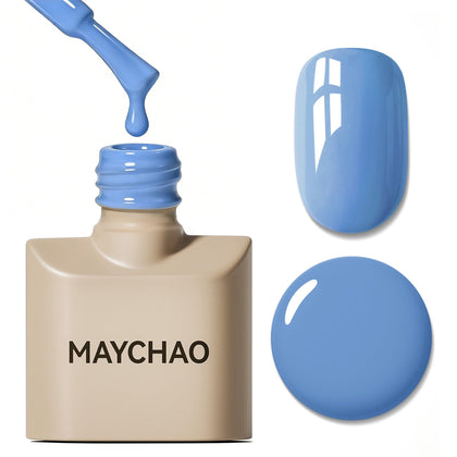 MAYCHAO Blue Gel Nail Polish 15ML front view