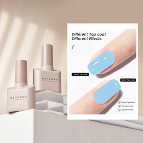 MAYCHAO Blue Gel Nail Polish 15ML packaging