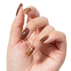 MAYCHAO Brown Gel Nail Polish applied on nails