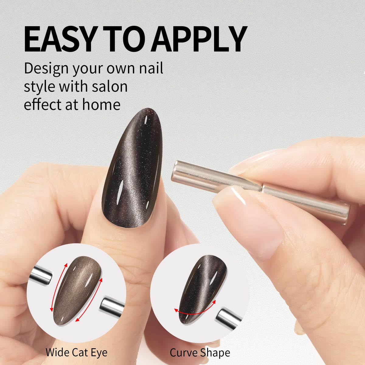 MAYCHAO Cat Eye Gel Nail Polish 15ML packaging with ingredients