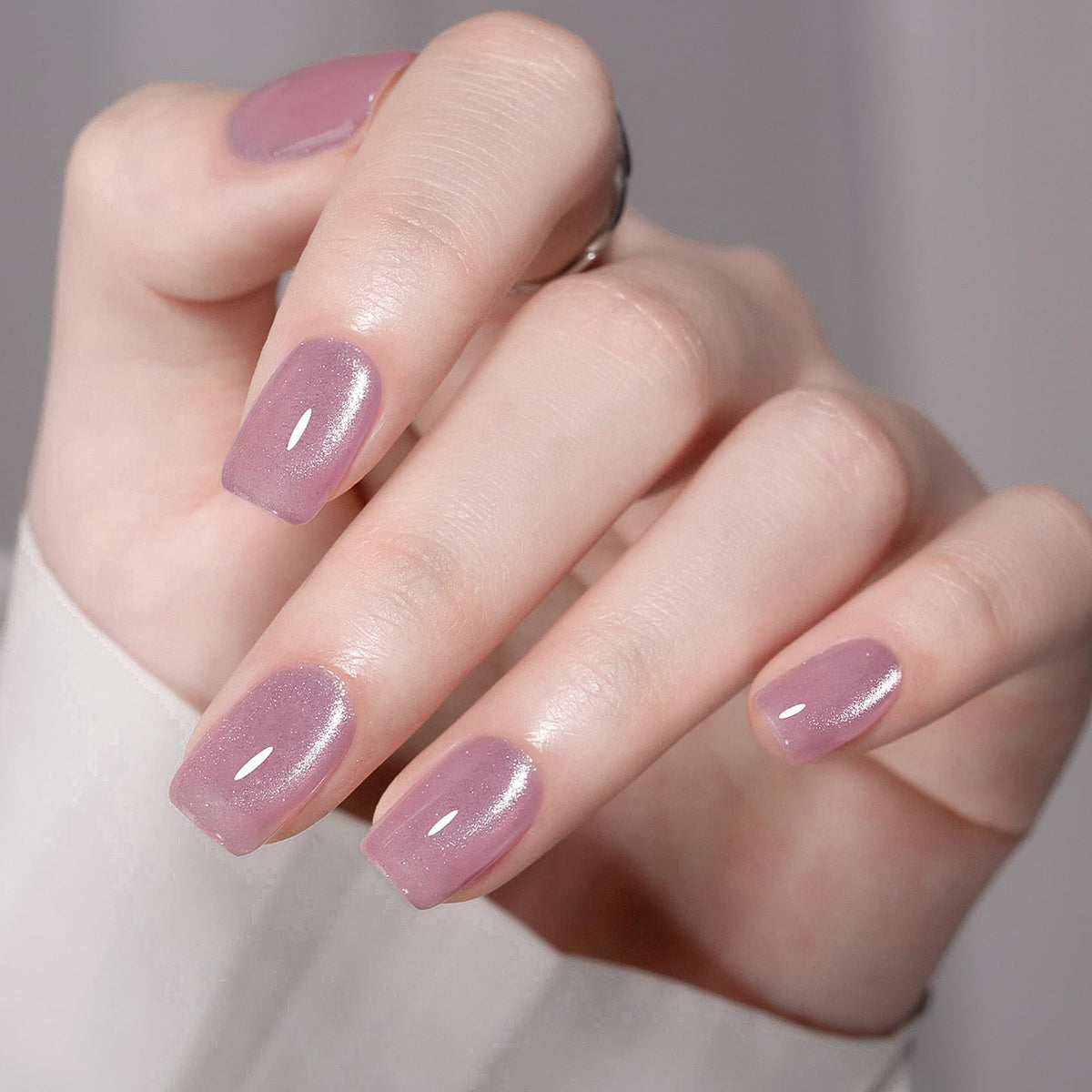 MAYCHAO Cat Eye Gel Nail Polish 15ML purple with magnet effect