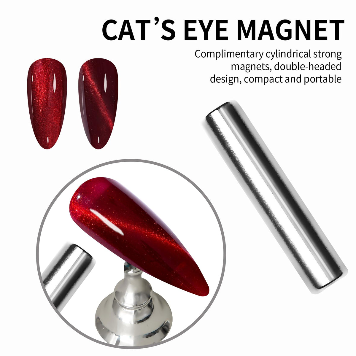 MAYCHAO Cat Eye Gel Nail Polish Burgundy packaging