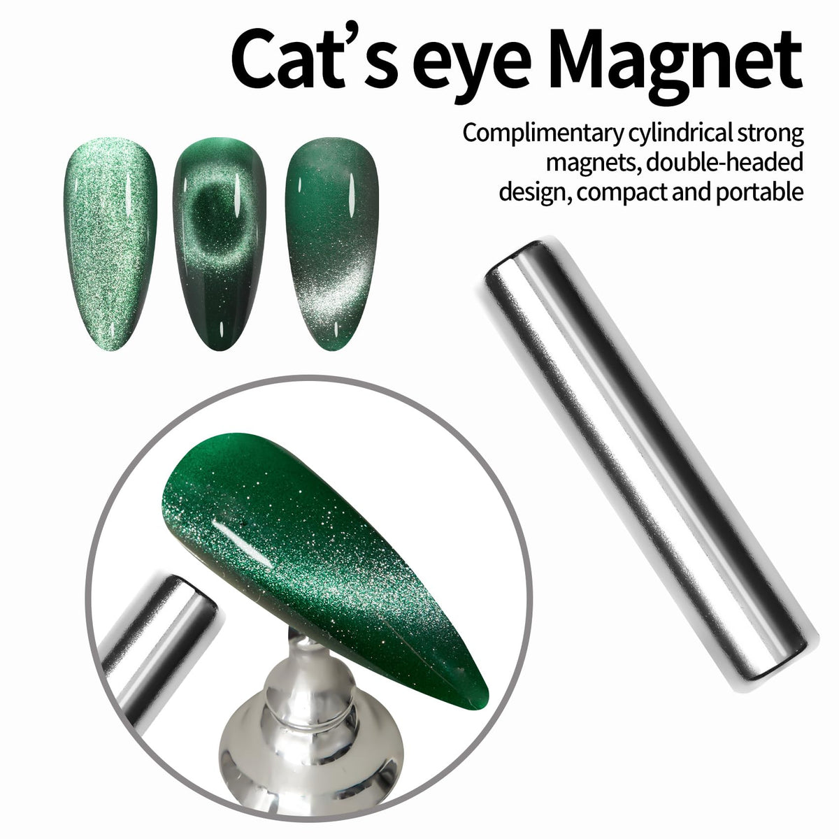 MAYCHAO Cat Eye Gel Nail Polish green bottle packaging