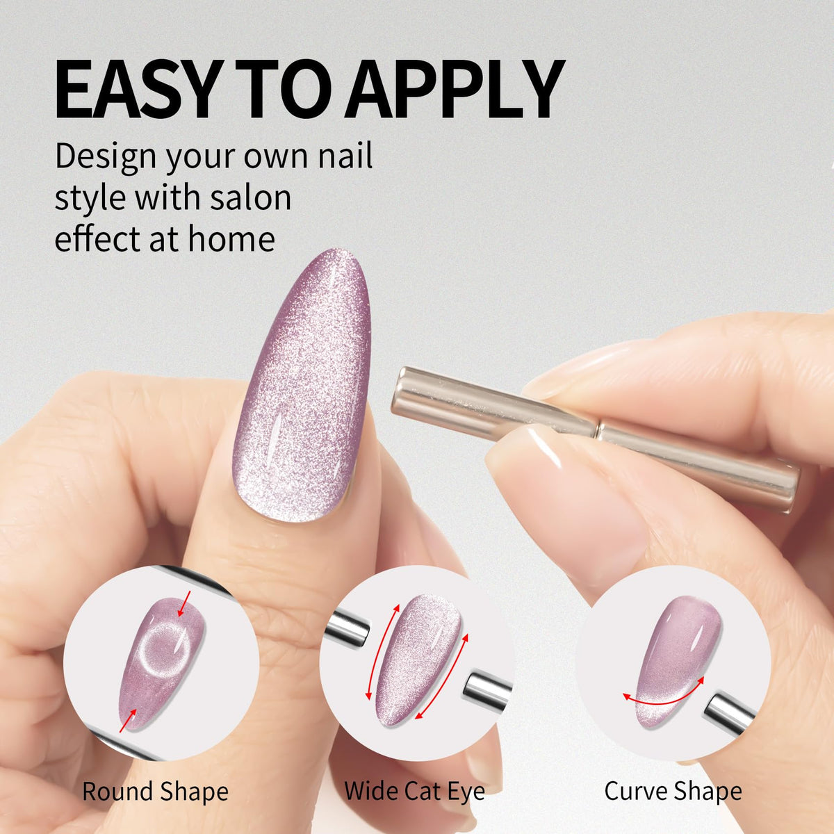 MAYCHAO Cat Eye Gel Nail Polish manicure set up