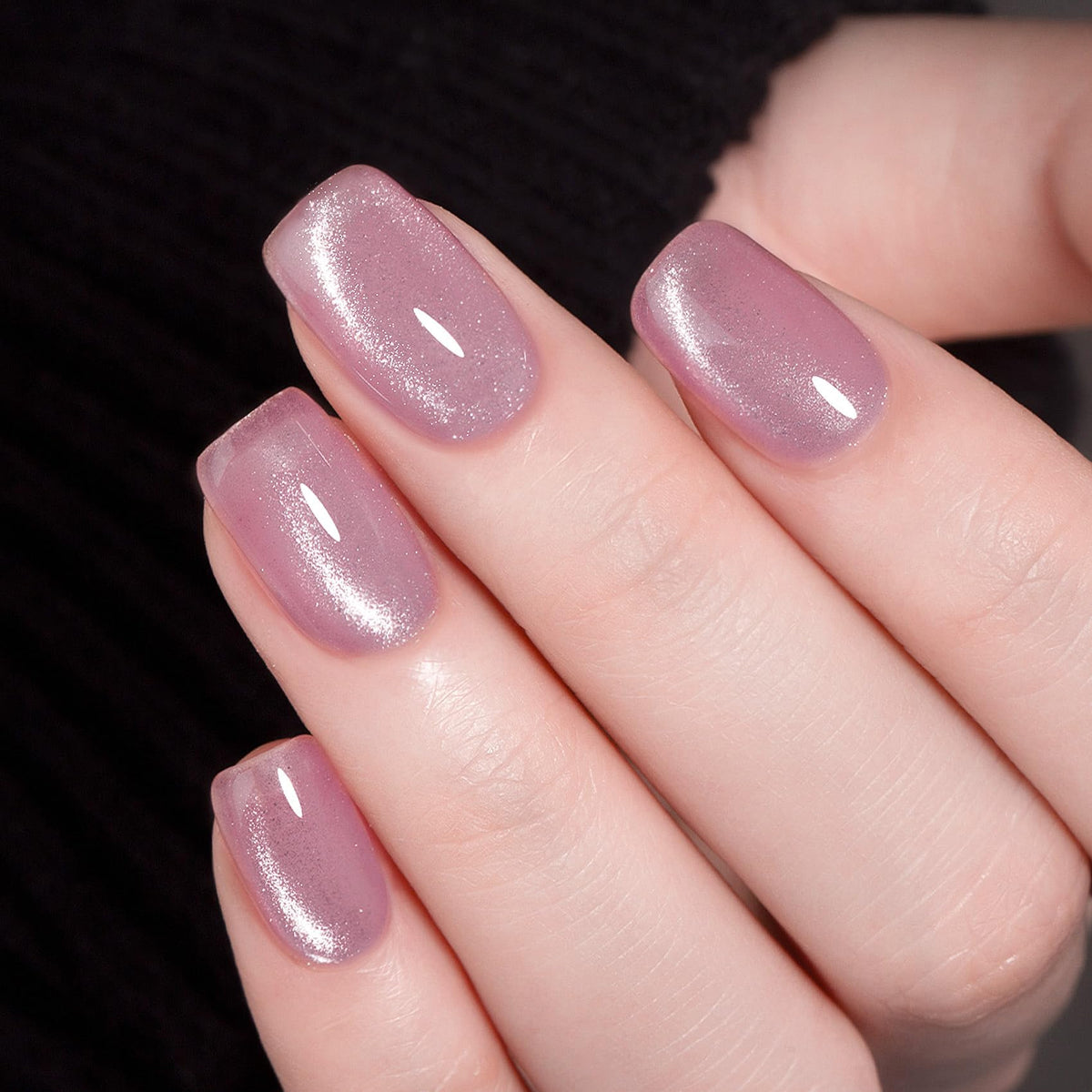 MAYCHAO Cat Eye Gel Nail Polish under LED light