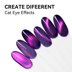 MAYCHAO Cat Eye Gel Nail Polish under LED light