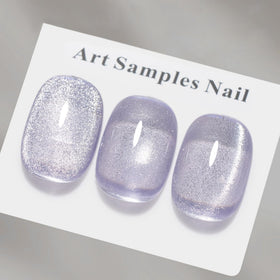 MAYCHAO Cat Eye Gel Nail Polish Violet under LED light