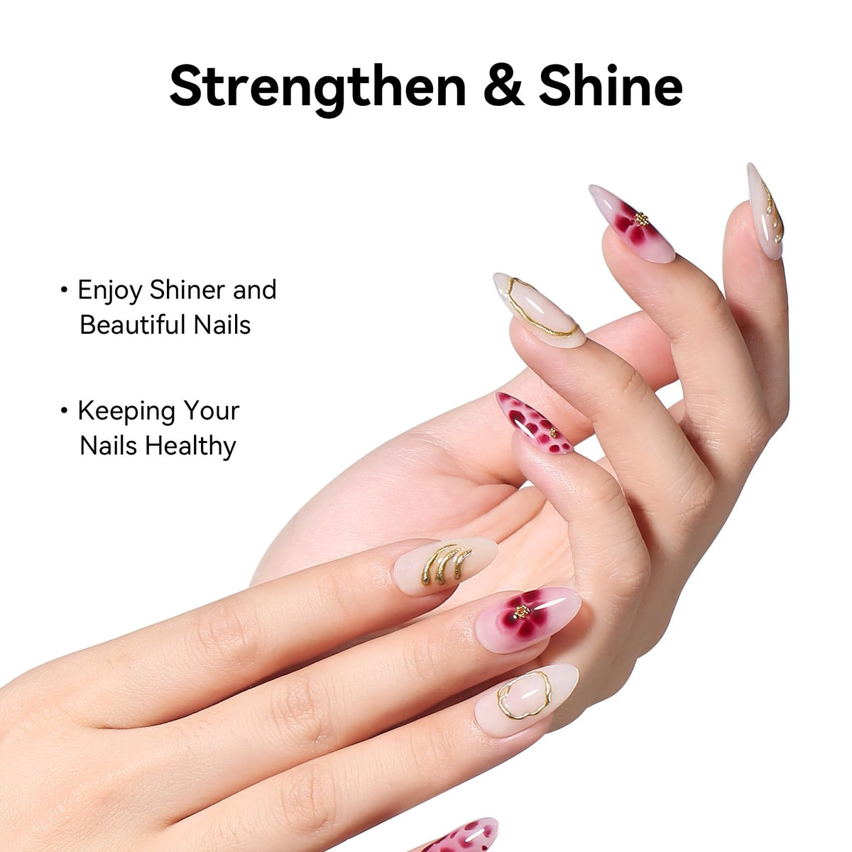 MAYCHAO Clear Blooming Gel Nail Polish close-up