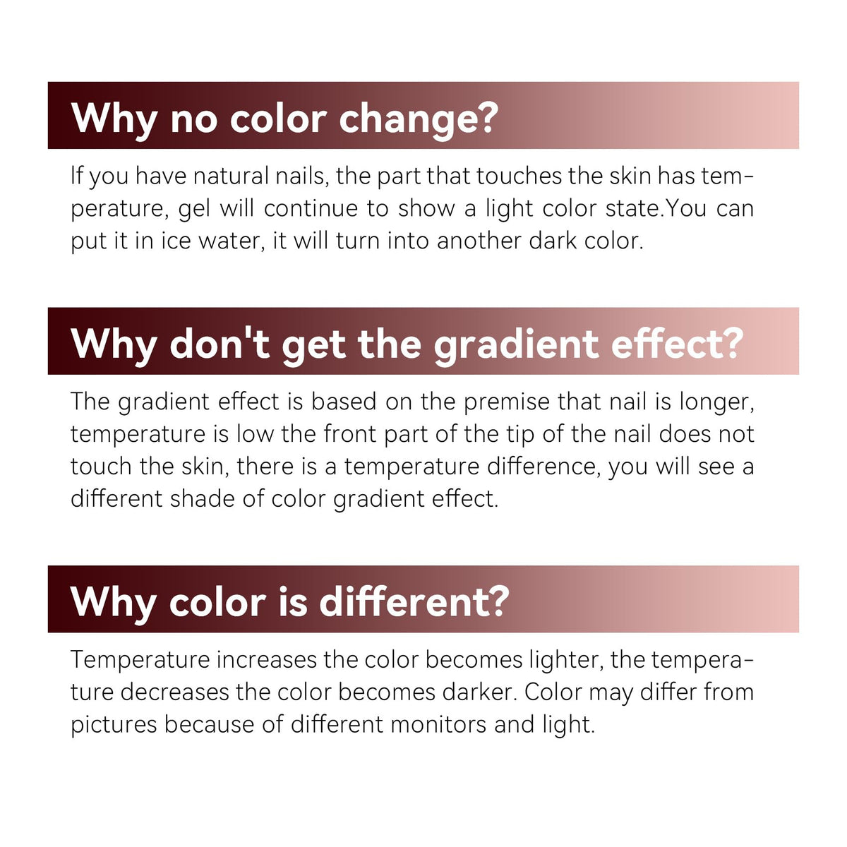 MAYCHAO Color Changing Gel Nail Polish gradient effect