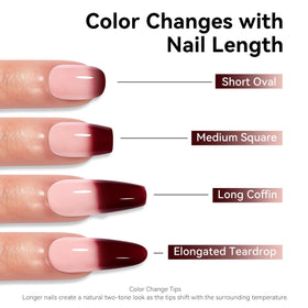 MAYCHAO Color Changing Gel Nail Polish in a salon setting