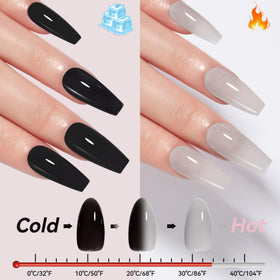 MAYCHAO Colour Changing Gel Nail Polish 15ML black-light grey in packaging