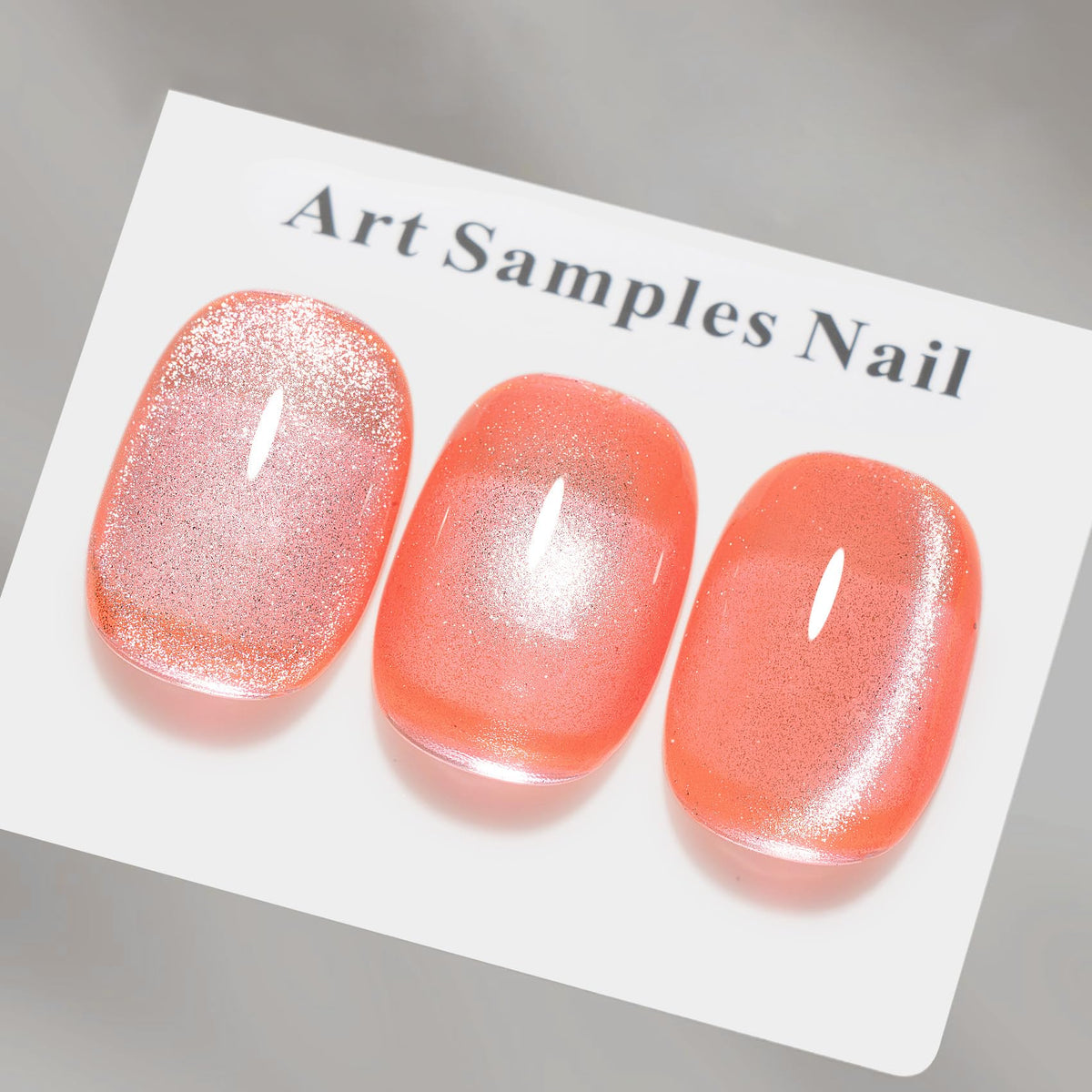 MAYCHAO Coral Cat Eye Gel Nail Polish 15ML with LED light setup