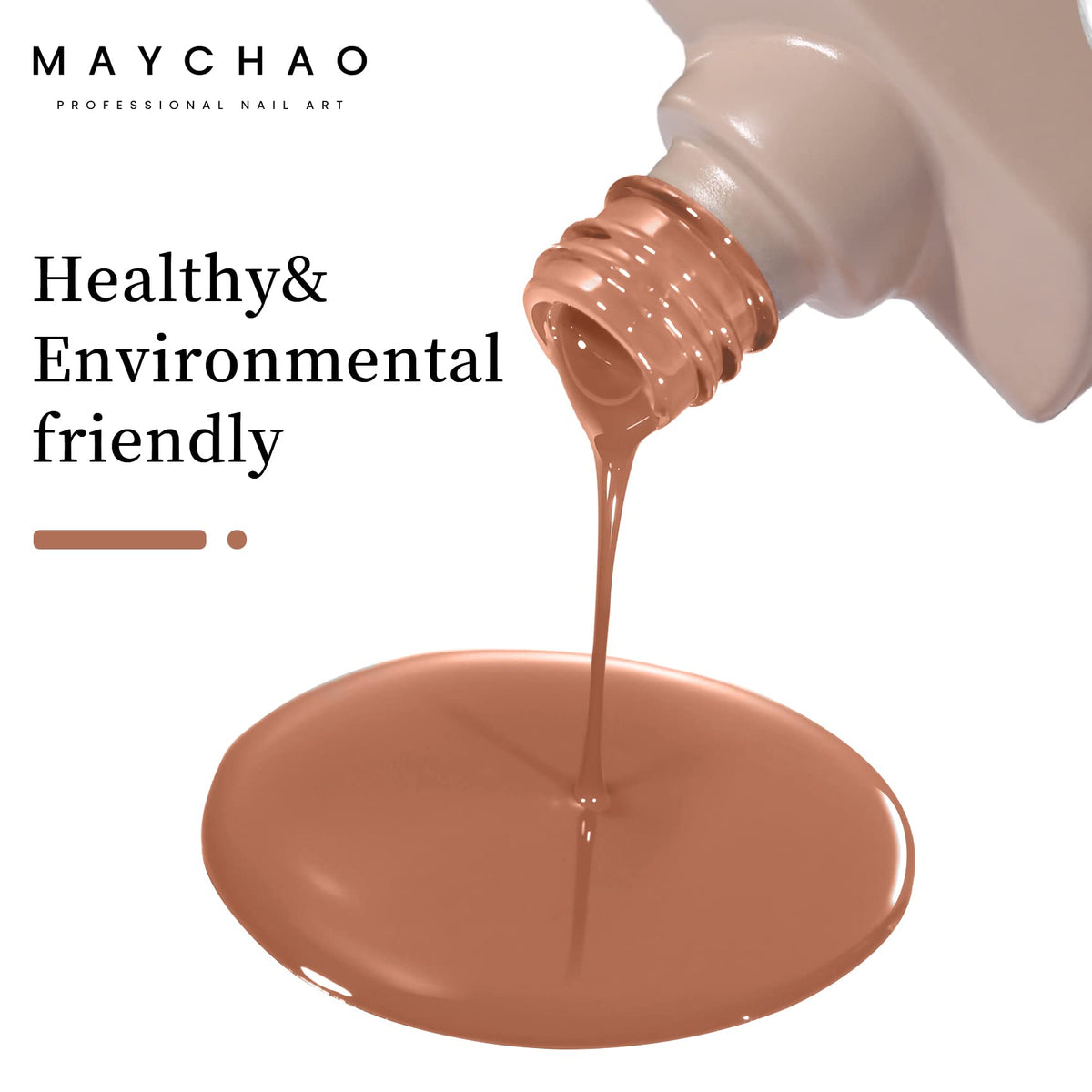 MAYCHAO Gel Nail Polish 15ml Caramel bottle with label