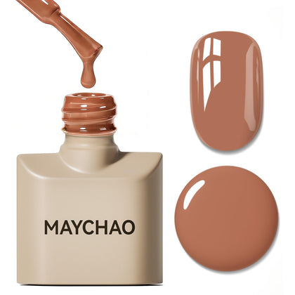 MAYCHAO Gel Nail Polish 15ml Caramel front view