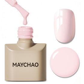 MAYCHAO Gel Nail Polish 15ML Creamy Pink front view