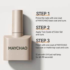 MAYCHAO Gel Nail Polish 15ML Deep Oceanside packaging