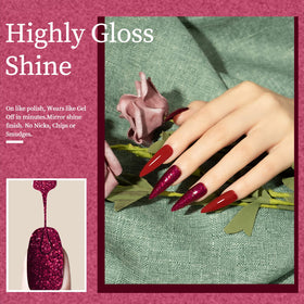MAYCHAO Gel Nail Polish application process with LED lamp