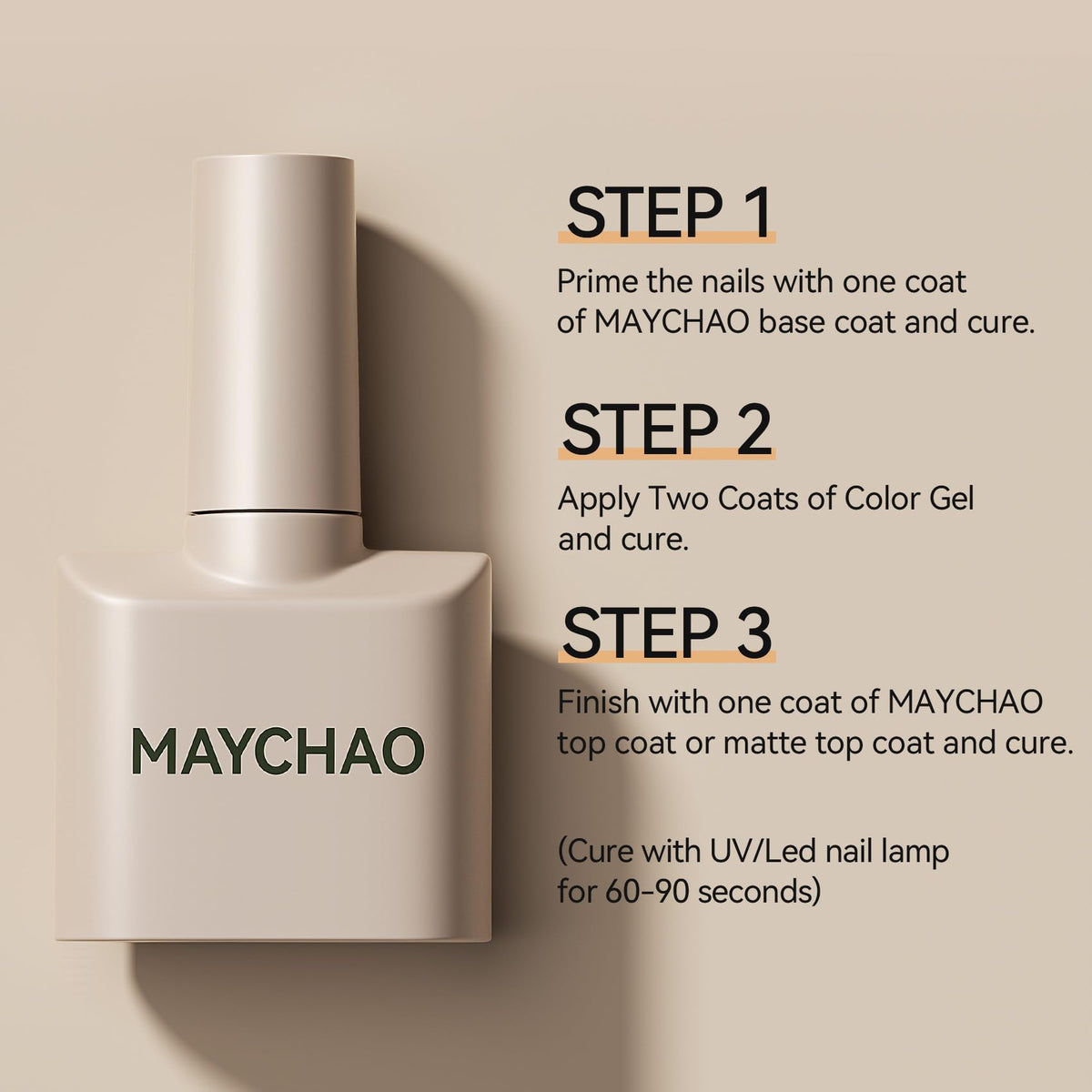 MAYCHAO Gel Nail Polish brush close-up