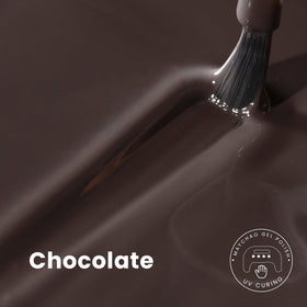 MAYCHAO Gel Nail Polish Chocolate bottle side view