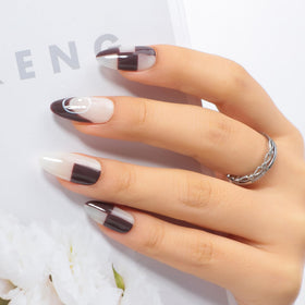 MAYCHAO Gel Nail Polish Chocolate with base and top coat