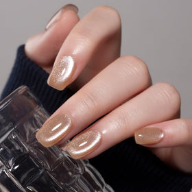 MAYCHAO gel nail polish in use under LED light