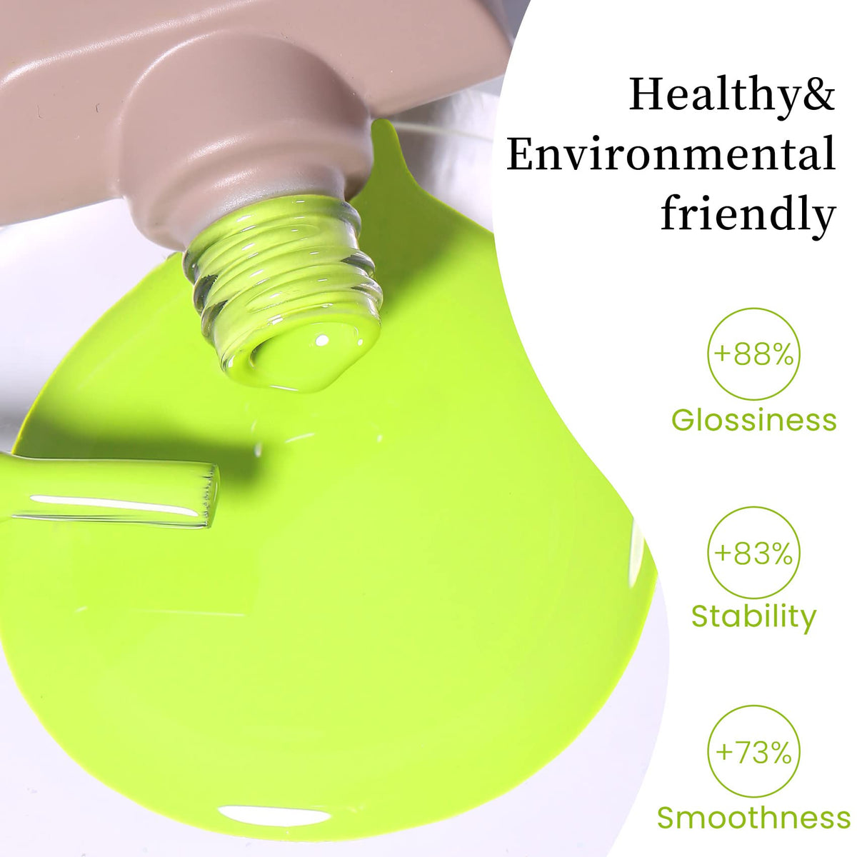 MAYCHAO Gel Nail Polish Lime bottle side view