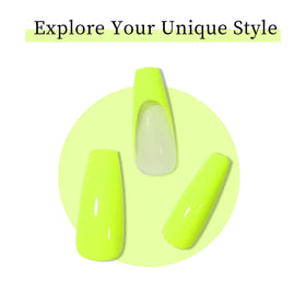 MAYCHAO Gel Nail Polish Lime on a manicure table