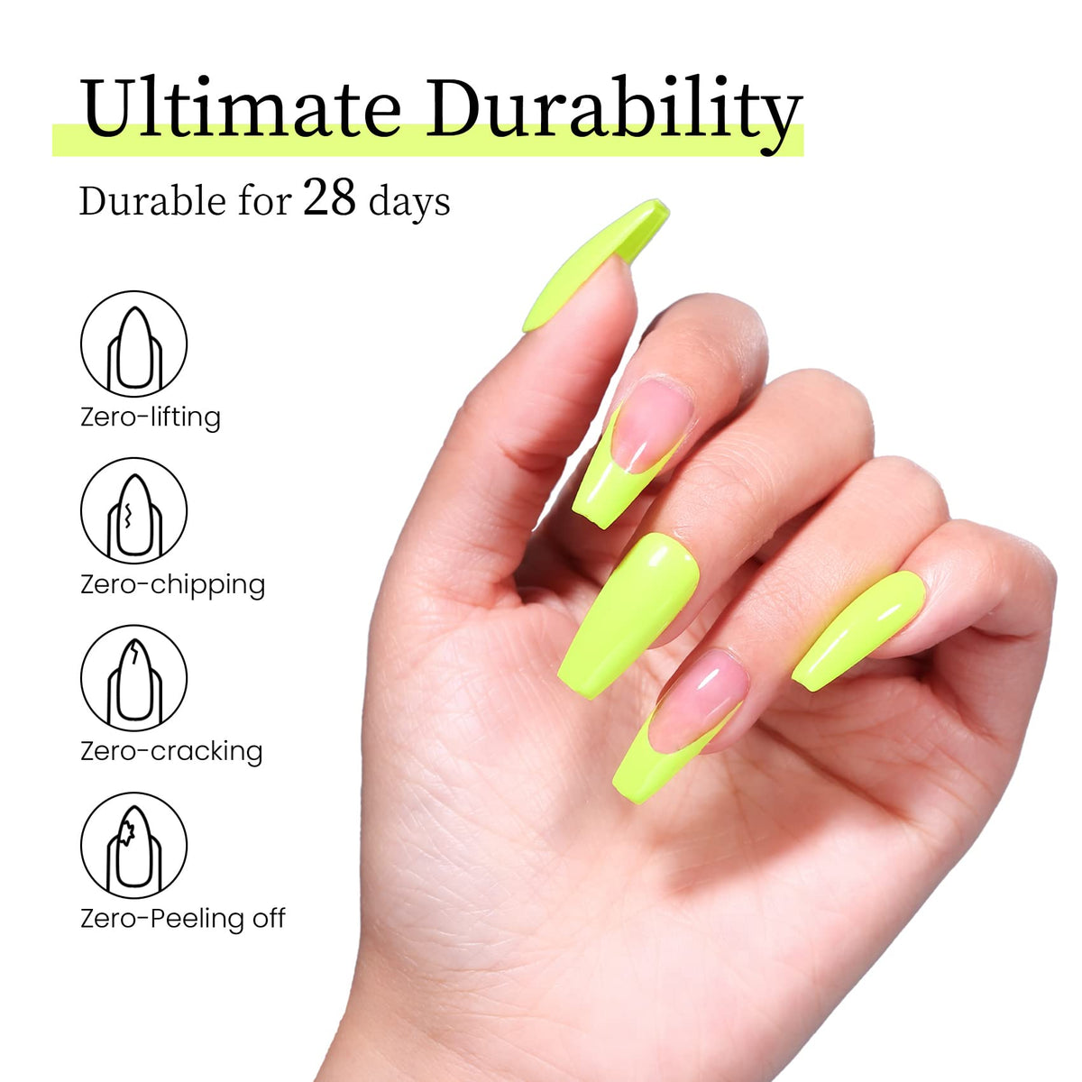 MAYCHAO Gel Nail Polish Lime packaging details