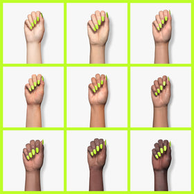 MAYCHAO Gel Nail Polish Lime with LED light setup